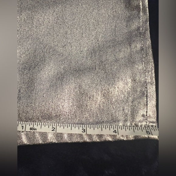 JUICY COUTURE easy skinny coated pants in silver, Size 2, 6, 14 NWT - Picture 6 of 16